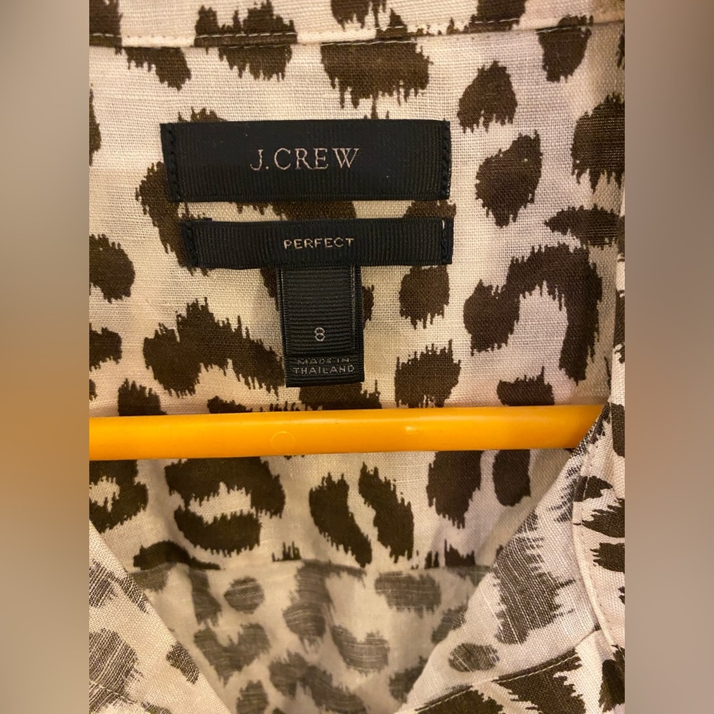 J. Crew Leopard Print Button Down - image 4